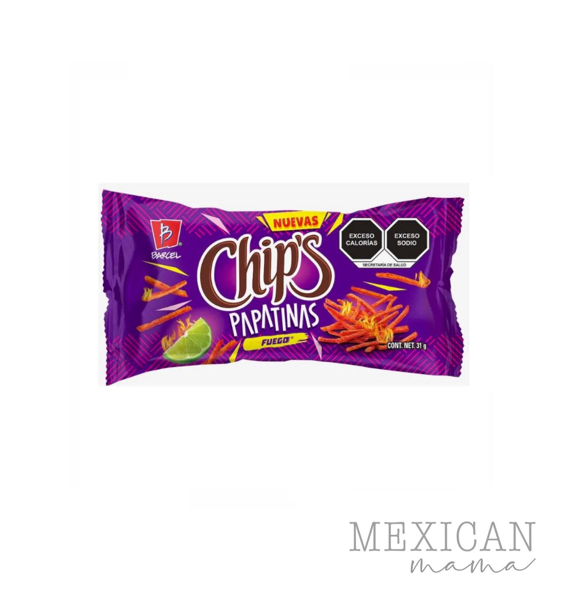 Barcel Chips Papatinas Fuego 31g (Single Unit) Mexican Mama