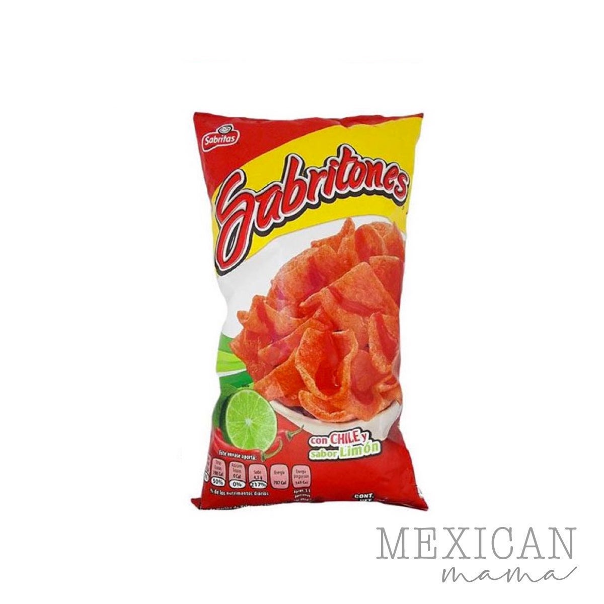 Sabritas Sabritones (Chilli and Lime Flavour Crisps) 60g Mexican Mama