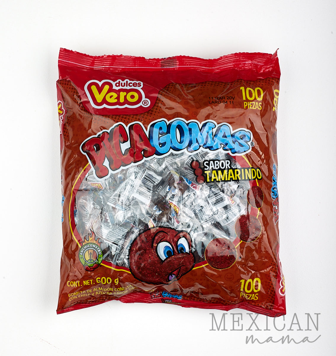 Pica Goma Spicy Tamarind Gummies 100 pcs – Mexican Mama