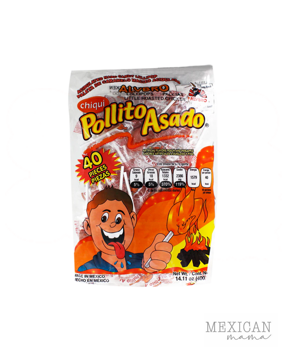 Chiqui Pollito Asado Lollipop 40 pcs – Mexican Mama