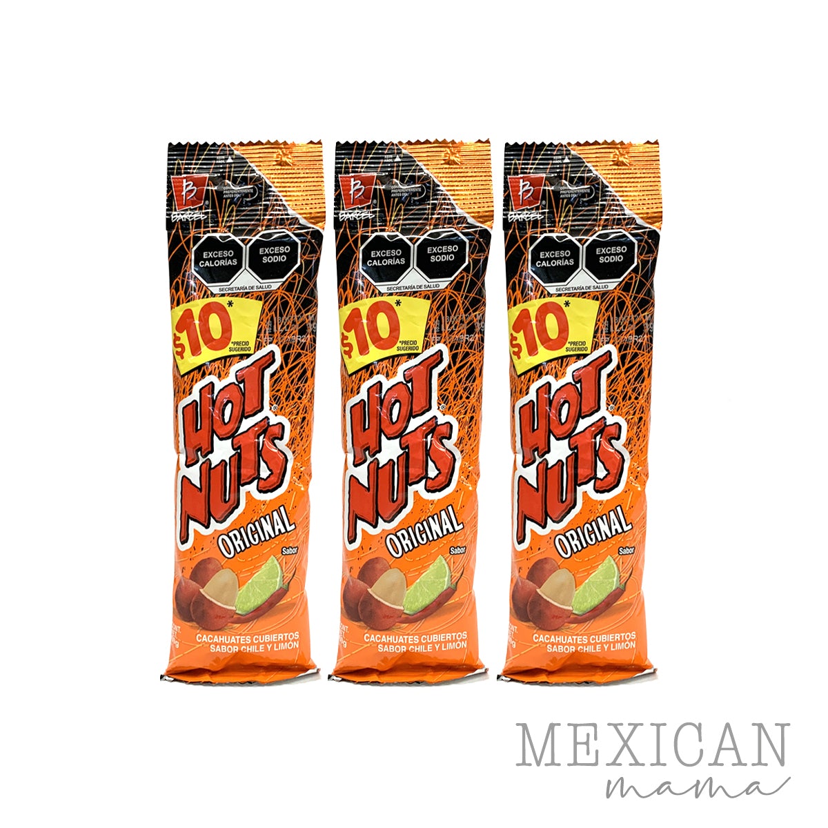 Barcel Pack Barcel Hot Nuts Original Lime Chilli (pack of 3) – Mexican Mama